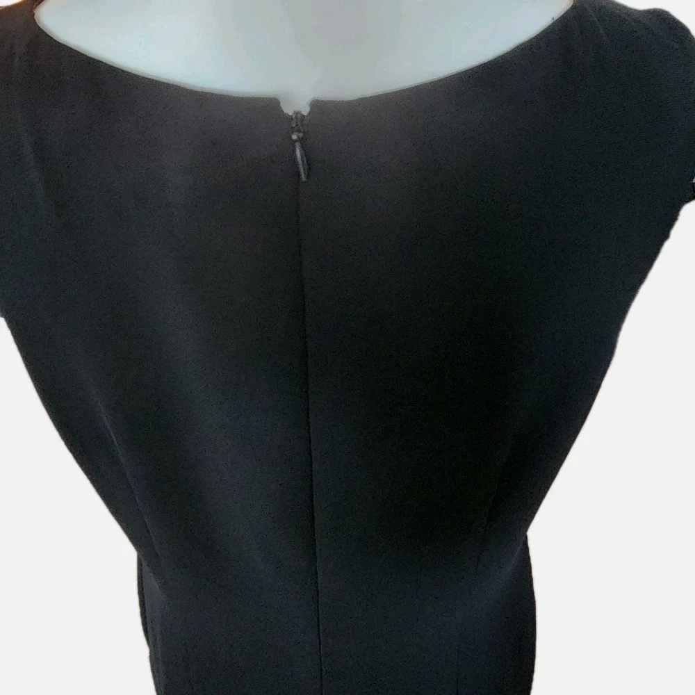 Jones Studio Sheath Dress Womens 8 Black Lined Classic Capsule Career‎ Office